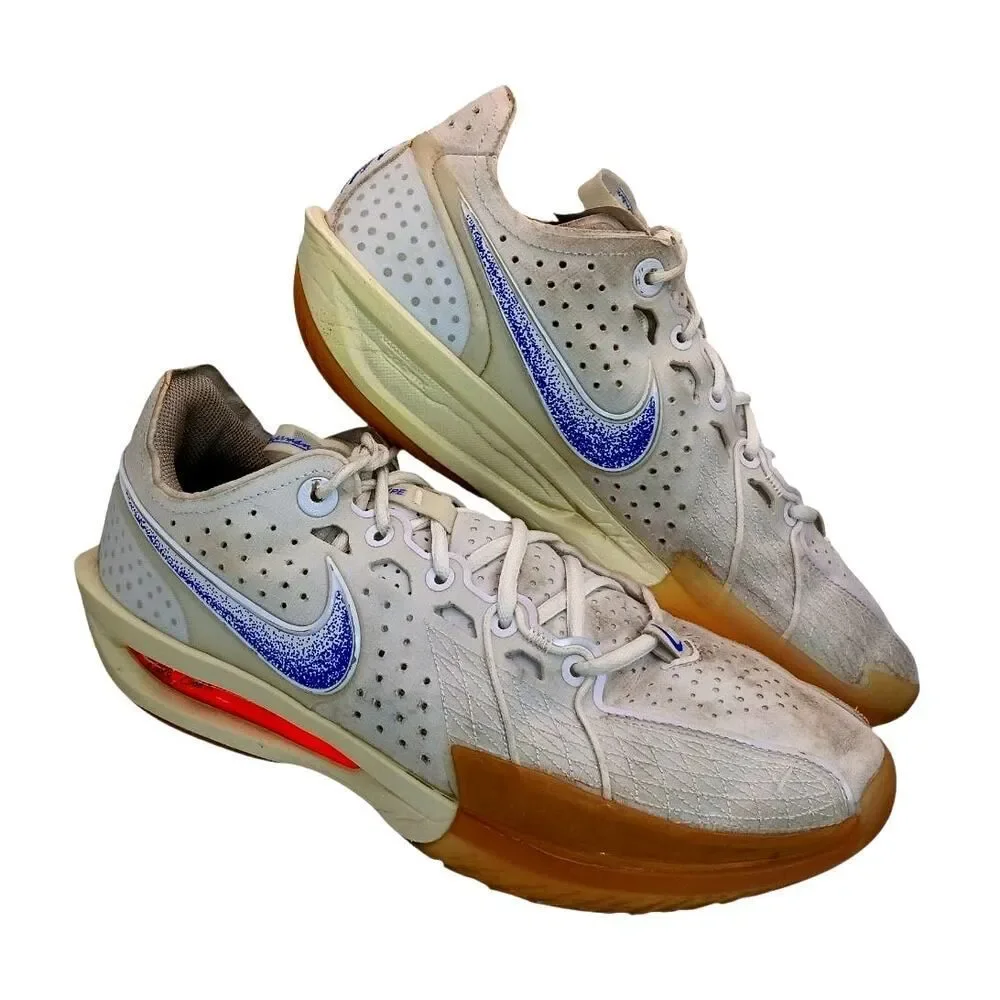 NIKE G.T. CUT 3 BLUEPRINT Men's White Basketball Shoes - Size: 10 1/2 WOW!